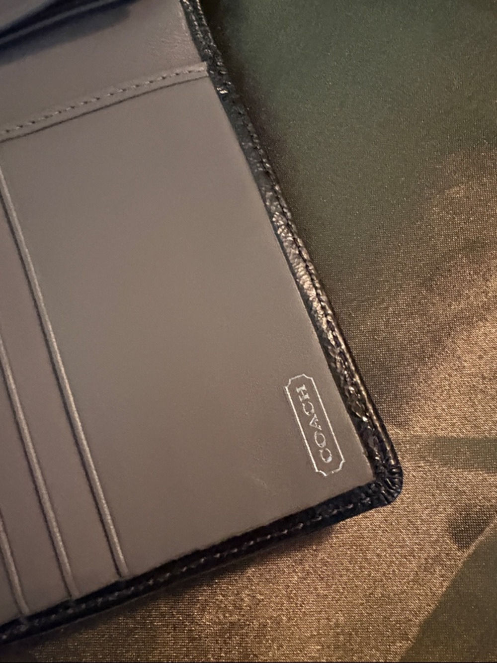 Coach black signature jacquard checkbook wallet Vintage - Picture 5 of 10